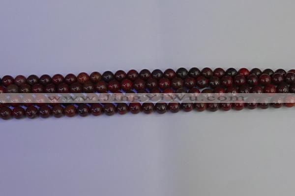 CBD350 15.5 inches 4mm round poppy jasper beads wholesale
