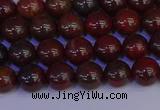 CBD351 15.5 inches 6mm round poppy jasper beads wholesale