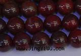 CBD353 15.5 inches 10mm round poppy jasper beads wholesale