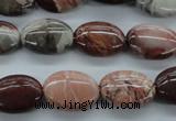 CBD72 15.5 inches 13*18mm oval brecciated jasper gemstone beads