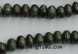 CBG04 15.5 inches 6*10mm rondelle bronze green gemstone beads