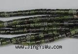 CBG74 15.5 inches 3*4mm heishi bronze green gemstone beads