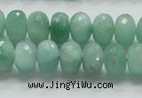 CBJ03 15.5 inches 8*12mm faceted rondelle jade beads wholesale