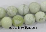 CBJ206 15.5 inches 14mm round butter jade beads wholesale