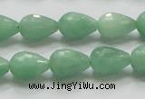 CBJ21 15.5 inches 10*14mm faceted teardrop jade beads wholesale