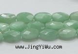 CBJ28 15.5 inches 8*12mm faceted oval jade beads wholesale