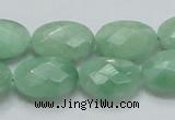 CBJ30 15.5 inches 13*18mm faceted oval jade beads wholesale
