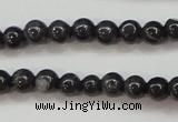 CBJ501 15.5 inches 4mm round black jade beads wholesale