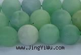 CBJ83 15.5 inches 10mm round matte jade gemstone beads wholesale
