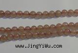 CBQ01 15.5 inches 4mm round strawberry quartz beads wholesale