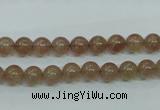 CBQ201 15.5 inches 6mm round strawberry quartz beads wholesale