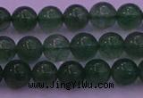 CBQ421 15.5 inches 6mm round green strawberry quartz beads