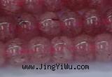 CBQ441 15.5 inches 10*12mm rondelle strawberry quartz beads