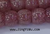 CBQ443 15.5 inches 13*18mm rondelle strawberry quartz beads