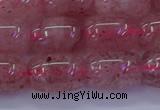 CBQ448 15.5 inches 12*16mm drum strawberry quartz beads