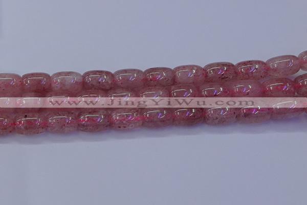 CBQ449 15.5 inches 13*18mm drum strawberry quartz beads