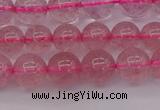 CBQ482 15.5 inches 8mm round strawberry quartz beads wholesale