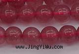 CBQ488 15.5 inches 10mm round strawberry quartz beads wholesale