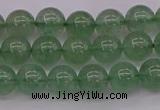 CBQ491 15.5 inches 6mm round green strawberry quartz beads