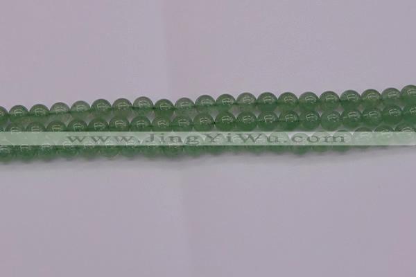 CBQ491 15.5 inches 6mm round green strawberry quartz beads