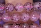 CBQ551 15.5 inches 6mm round strawberry quartz beads wholesale