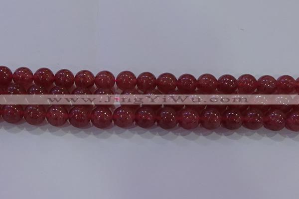 CBQ624 15.5 inches 12mm round strawberry quartz beads wholesale