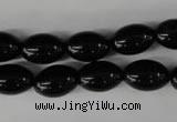 CBS202 15.5 inches 10*14mm rice blackstone beads wholesale