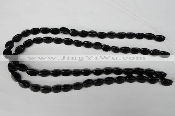 CBS212 15.5 inches 9*12mm trihedron blackstone beads wholesale