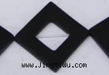 CBS34 15.5 inches 10*36*36mm diamond black stone beads wholesale