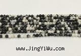 CBW170 15.5 inches 4mm round black & white jasper gemstone beads wholesale