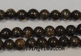 CBZ252 15.5 inches 3mm round bronzite gemstone beads wholesale