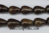 CBZ412 15.5 inches 10*14mm teardrop bronzite gemstone beads