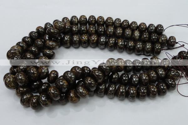 CBZ55 15.5 inches 10*15mm rondelle bronzite gemstone beads wholesale