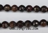 CBZ94 15.5 inches 8mm faceted round bronzite gemstone beads