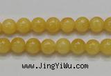 CCA04 15.5 inches 8mm round yellow calcite gemstone beads wholesale