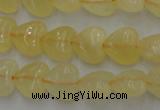 CCA22 15.5 inches 8*8mm heart calcite gemstone beads wholesale