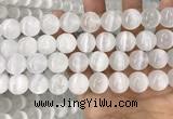 CCA382 15.5 inches 14mm round white calcite gemstone beads