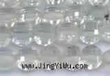CCB1130 15 inches 4mm faceted coin gemstone beads