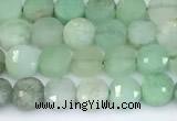 CCB1150 15 inches 4mm faceted coin Australia chrysoprase beads