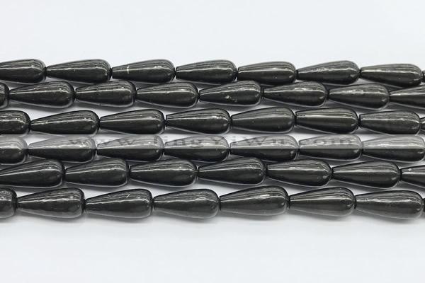 CCB1205 15 inches 8*20mm teardrop shungite beads