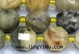CCB1288 15 inches 9mm - 10mm faceted crazy lace agate beads