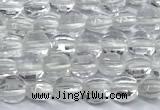CCB1365 15 inches 4mm faceted coin white crystal beads