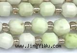 CCB1564 15 inches 5mm - 6mm faceted jade gemstone beads