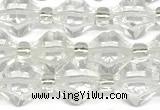 CCB1600 15 inches 10mm faceted white crystal beads