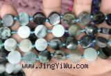 CCB504 15.5 inches 12mm coin jade gemstone beads wholesale
