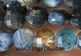 CCB613 15.5 inches 6mm faceted coin natural kyanite gemstone beads