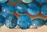CCB615 15.5 inches 6mm faceted coin natural apatite gemstone beads
