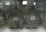 CCB684 15.5 inches 10mm faceted coin labradorite gemstone beads