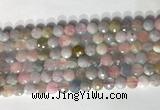 CCB768 15.5 inches 8mm faceted coin morganite gemstone beads