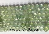 CCB771 15.5 inches 8mm faceted coin prehnite gemstone beads